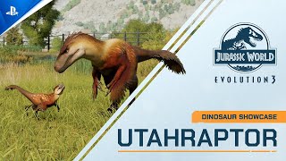  Jurassic World Evolution 3 Utahraptor Dinosaur Showcase