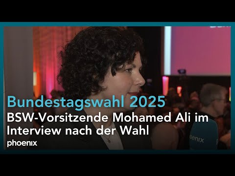 Amira Mohamed-Ali (BSW) zu den Ergebnissen der Bundestagswahl | 23.02.25