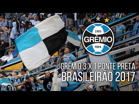 "Alegria do meu coração - Grêmio 3 x 1 Ponte Preta - BR17" Barra: Geral do Grêmio • Club: Grêmio