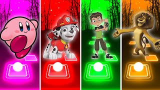 Kirby Vs Marshall Vs Ben 10 Vs Alex The Lion Versus | Tiles Hop Epic Challenge 💥