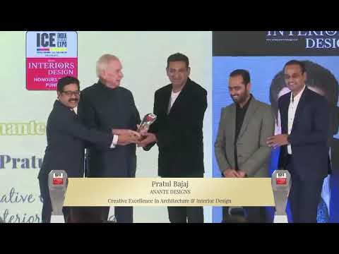Pratul Bajaj of Anante Designs, recognized with the esteemed award