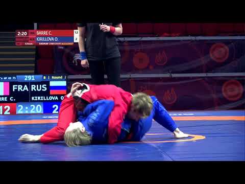 Round 2 Women's GP GI - 71 kg: C. BARRE (FRA) v. O. KIRILLOVA (RUS)