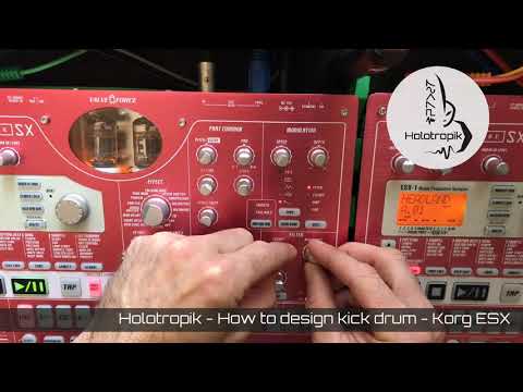 Holotropik - How to design kick drum  Korg ESX Electribe