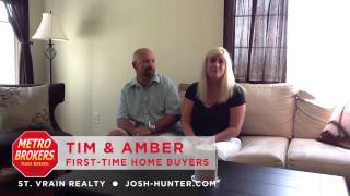 St. Vrain Realty Buyer Testimonial - Tim and Amber First Time Homebuyers