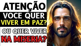 Jesus diz: Voce quer viver comigo ou na miseria?