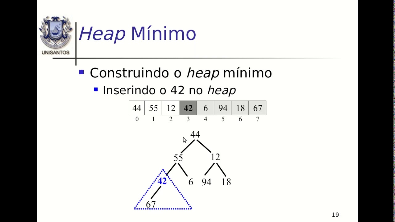 Heaps (heap mínimo)