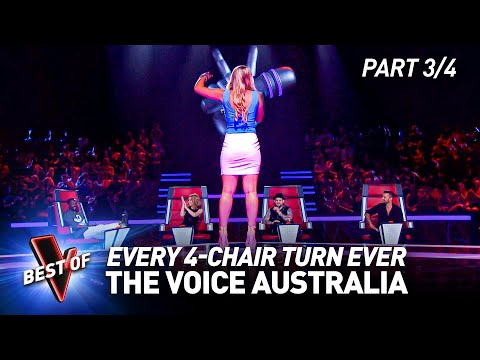 Every 4-CHAIR TURN Blind Audition on The Voice Australia | Part 3/4