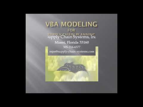 Excel VBA Lesson 7   Supply Chain Modeling
