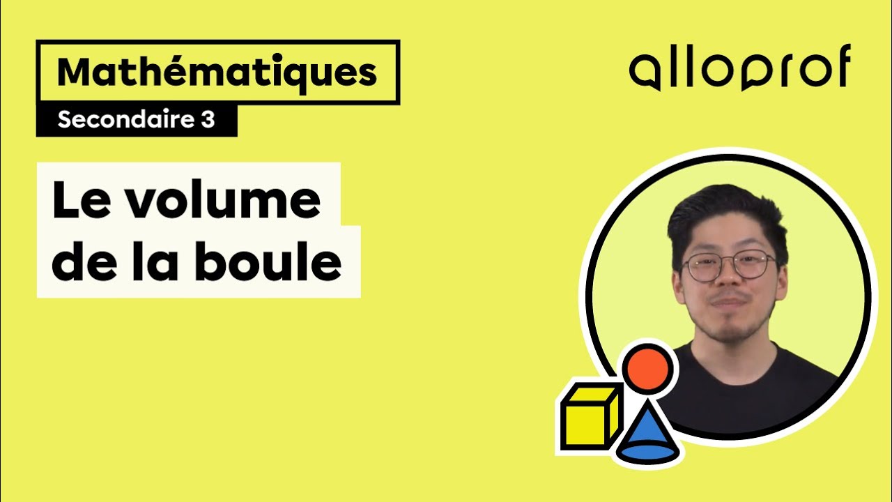 Le volume de la boule