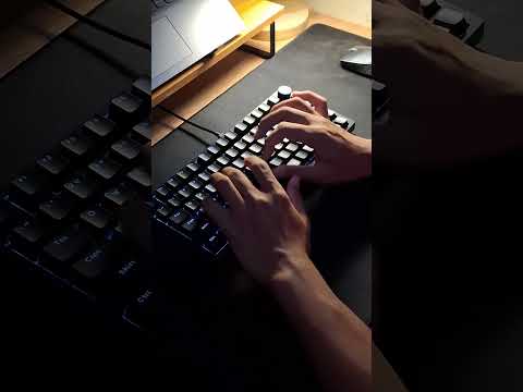 Keyboard mechanical AJAZZ AK820 Monochrome typing test #keyboard #keyboardmechanical #ajazz