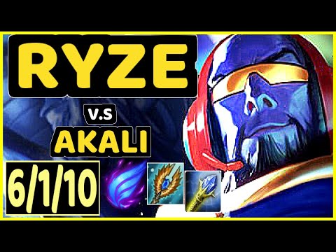 STROMPEST (RYZE) vs AKALI - 6/1/10 KDA MID CHALLENGER GAMEPLAY - NA