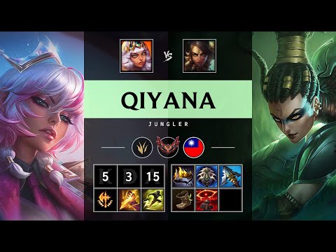 Qiyana Jungle vs Nidalee - TW Grandmaster Patch 25.07