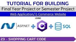 23-Shopping Cart Code #project #visualstudio  #finalyearproject #shoppingcart #coding #visualstudio