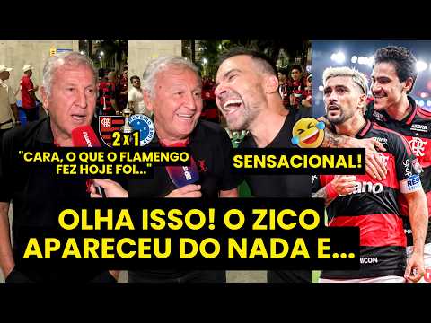 SENSACIONAL! ZICO ENCONTRA PILHADO, DÁ SHOW DE HUMILDADE e FALA TUDO após FLAMENGO 2 x 1 CRUZEIRO!