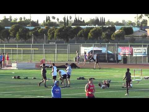 VarG 300m H vs Servite & Rosary 3-9-16 - Los Alamitos Girls