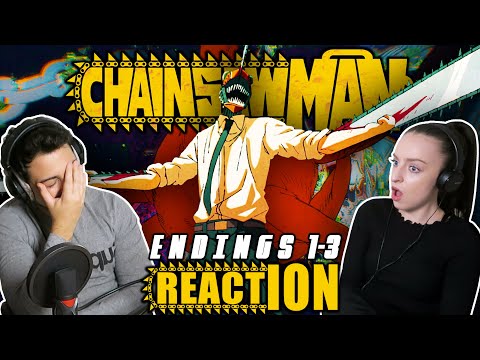 Chainsaw Man ENDINGS REACTION! | (Ed's #1-3)
