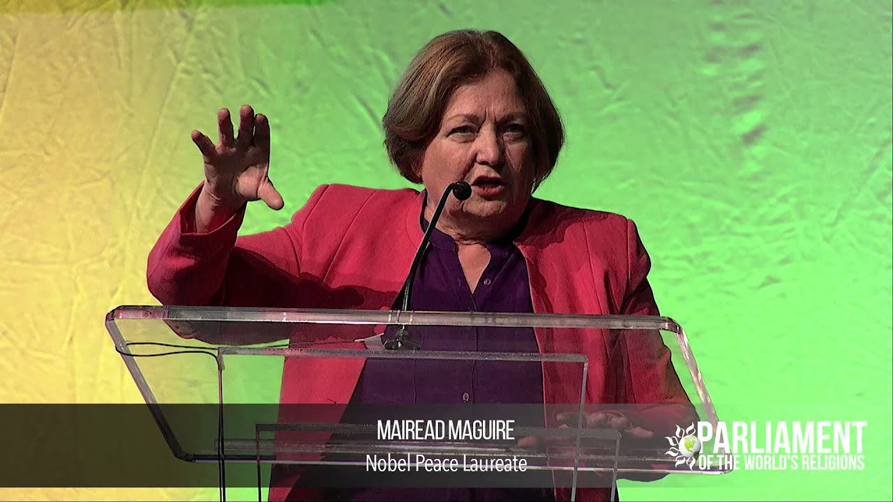 Nobel Laureate Mairead Maguire Delivers Parliament Keynote Address