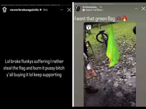 NBA Youngboy responds to bleedaz burning green flag