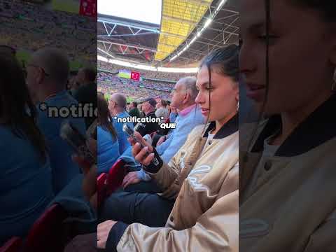 Ela recebe notificações dos gols antes de acontecerem