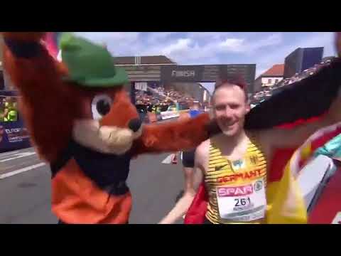 Marathon - INCREDIBLE SPRINT finish GERMANY / European Athletics Championships Munich 2022