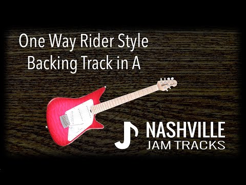 Albert Lee One Way Rider Style Country Guitar Fast Backing Track in A
