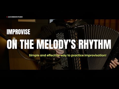 How to Practice Jazz Improvisation on Accordion - Melody's Rhythm (Blue Monk)