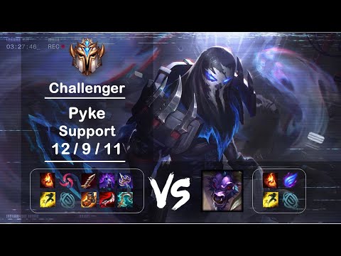 [4K] KR Challenger Support Pyke vs Alistar Ep.1612