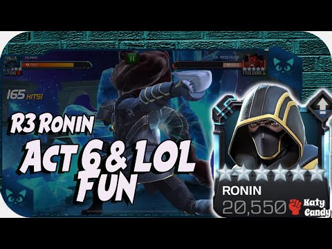 Playing with Six Star Rank 3 Ronin | Marvel Contest of Champions