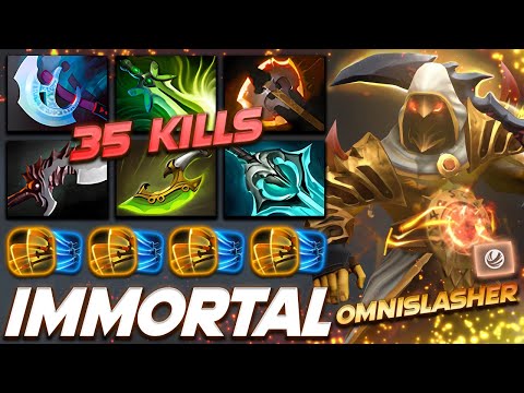 Juggernaut Immortal Omnislasher 35 Frags - Dota 2 Pro Gameplay [Watch & Learn]