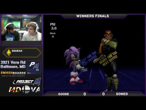 Project M at Xanadu 12/12/16 Winners Finals - Goode (Sonic) vs SonED (C. Falcon)