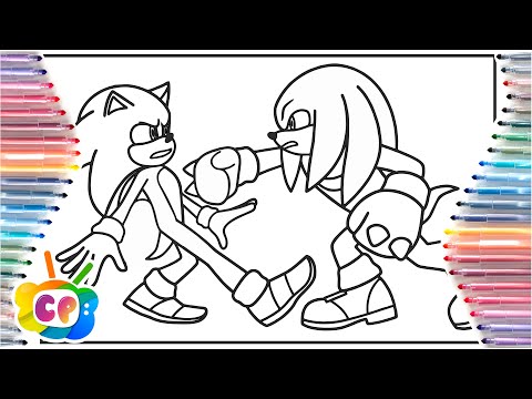 Sonic 2 the hedgehog coloring pages/ Sonic vs Knuckles coloring/ Elektronomia - Champions [NCS]