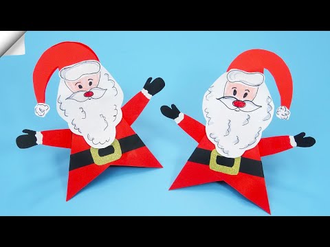 DIY paper crafts Paper toys Christmas crafts santa claus DIY santa claus