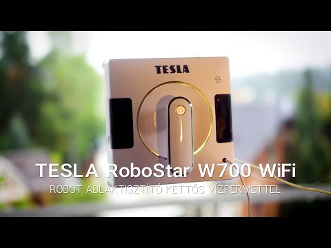 TESLA RoboStar W700 WiFi - robot ablaktisztító kettős vízpermettel (HU)