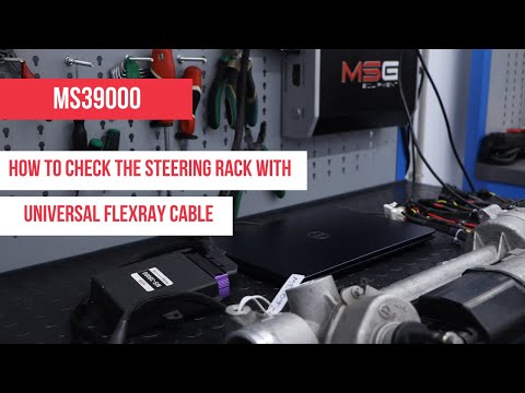 Diagnosing the steering rack from the Mercedes C-Class W205 with a Universal FlexRay Cable