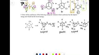 Newman and chair cyclohexane practice