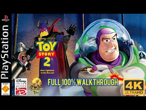 Disney/Pixar's Toy Story 2: Buzz Lightyear to the Rescue [PS1] Full 100% Walkthrough - 4K60ᶠᵖˢ UHD