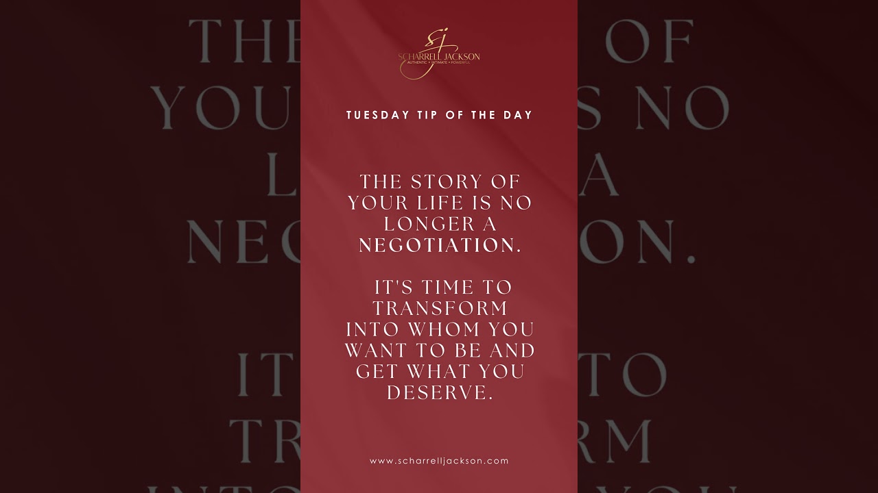 Tuesday Tip of the Day: It's time to transform your life!