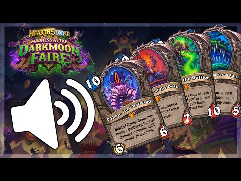 Hearthstone - All Legendary Play Sounds, Music, Subtitles! (Classic ~ Madness at the Darkmoon Faire)