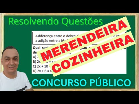 Questões de Concursos. COZINHEIRA / MERENDEIRA. Matemática. Prof. Dê Ribeiro.