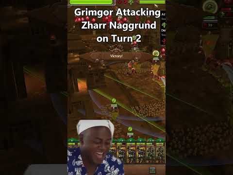 Grimgor Capturing tier 5 Zharr Naggrund on turn 2 #shorts