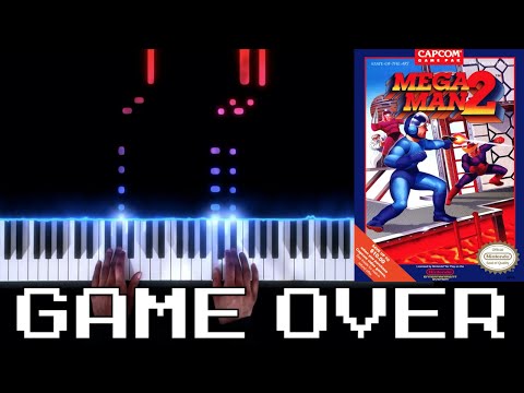 Mega Man 2 (NES) - Game Over - Piano|Synthesia Video