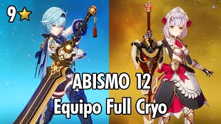Genshin Impact | Eula C0 & Noelle C6 DPS Limpiando el Abismo 12