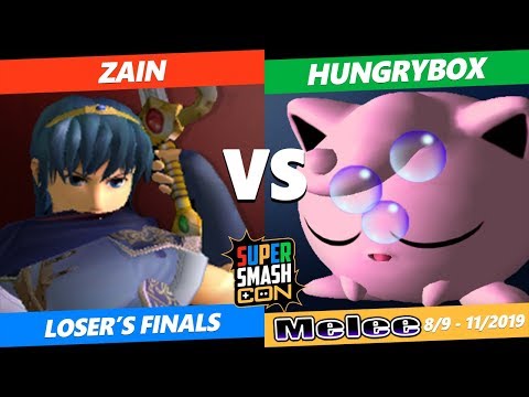 SSC 2019 SSBM - Liquid Hungrybox (Jigglypuff) VS PG Zain (Marth) Smash Melee Loser's Finals