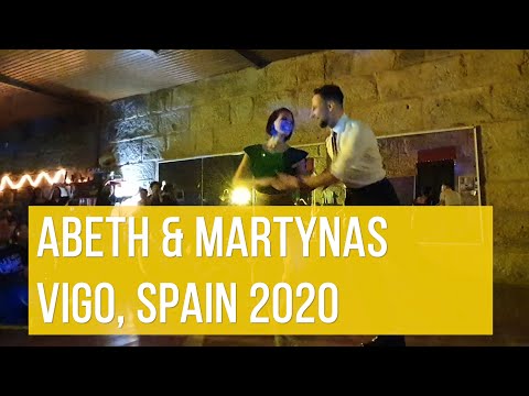 Abeth Farag & Martynas Stonys - Lindy Hop social demo | Vigo, Spain 2020