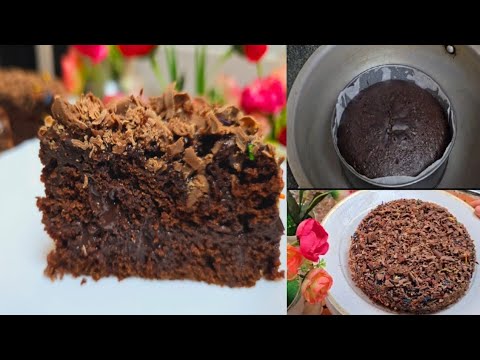No Milk No Butter Moist Chocolate Cake Recipe Without Oven | No Milk Chocolate Cake Recipe by Sahiba