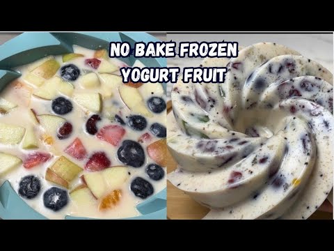 How to Make Frozen Yogurt Fruit Jelly | Easy Healthy Dessert Recipe |Riazkitchen