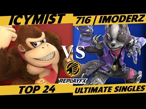 ReplayFX Smash Ultimate Top 24: Icymist (DK) vs. iModerz (Wolf)