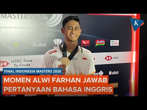 Alwi Farhan Juara Indonesia Masters 2026, Pede Jawab Pertanyaan Pakai Bahasa Inggris