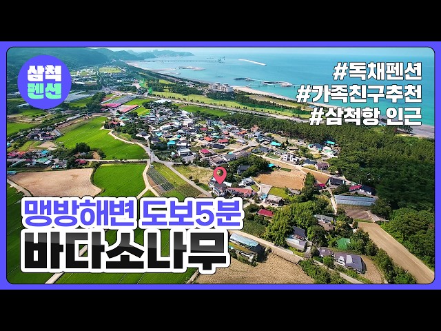 삼척 바다소나무펜션 | 맹방해변 도보5분 | 독채펜션 | 삼척항인근