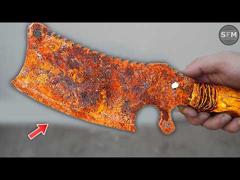 Restoration Very Old Rusty Cleaver - Epic Cleaver Restoration